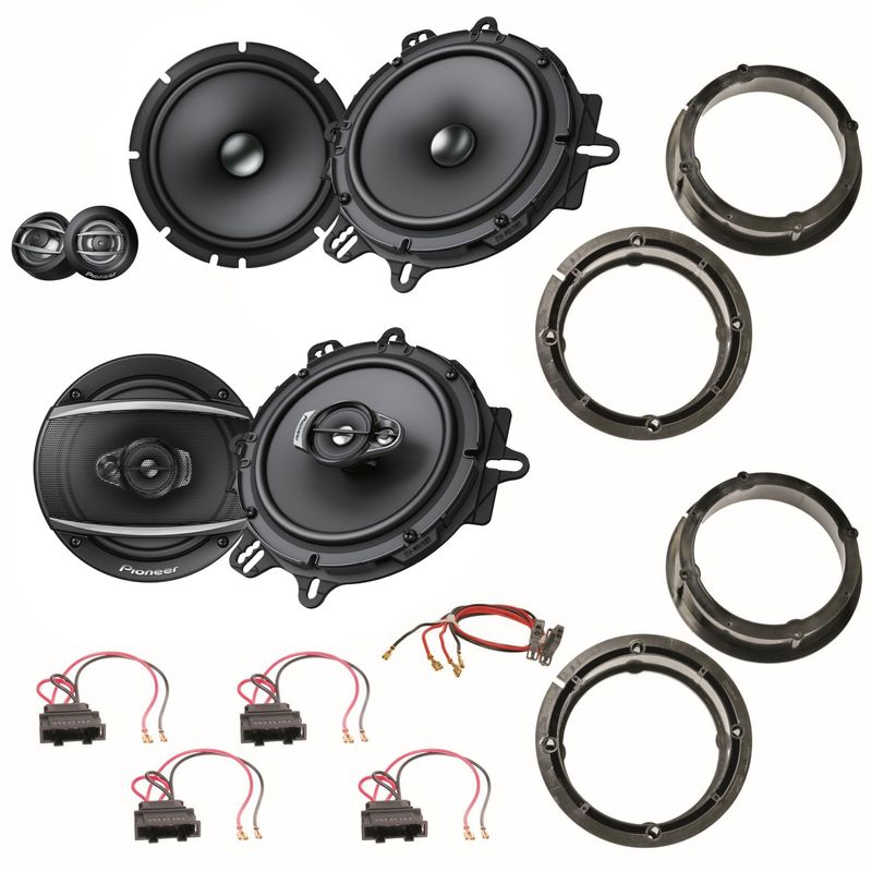 Pioneer TS-A1600C TS-A1670F vorne hinten Einbauset für Seat Leon 1M Toledo
