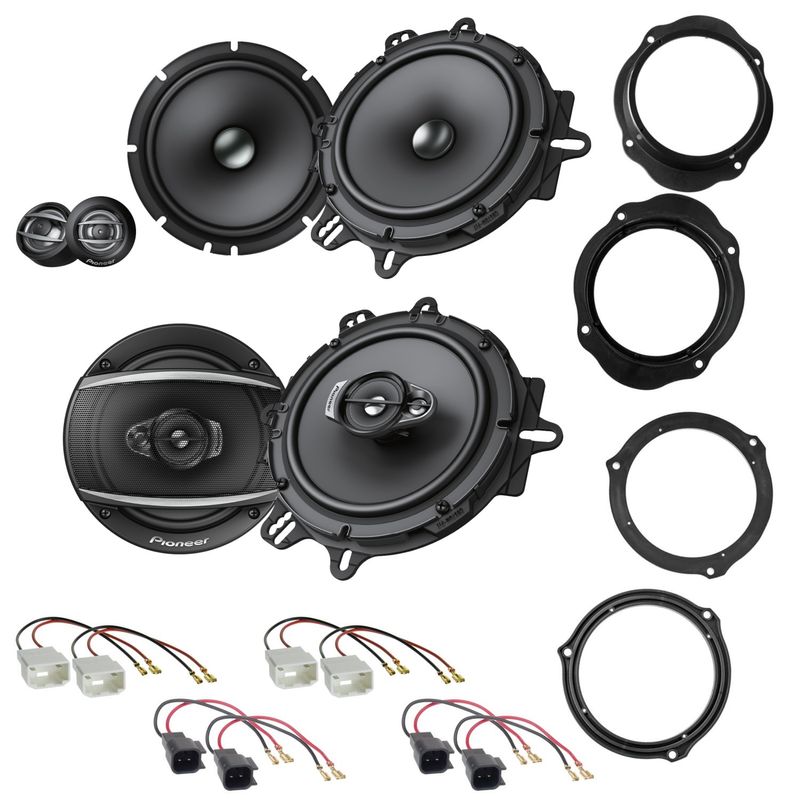 Pioneer TS-A1600C TS-A1670F Einbauset für Ford Focus 2 C-Max Kuga vorne hinten Pioneer TS-A1600C TS-A1670F Einbauset für Ford Focus 2 C-Max Kuga vorne hinten