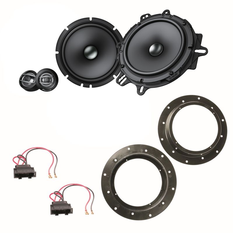 Pioneer TS-A1600C Lautsprecher Set für Golf 5 Jetta Sharan Tiguan Touareg vorne Pioneer TS-A1600C Lautsprecher Set für Golf 5 Jetta Sharan Tiguan Touareg vorne