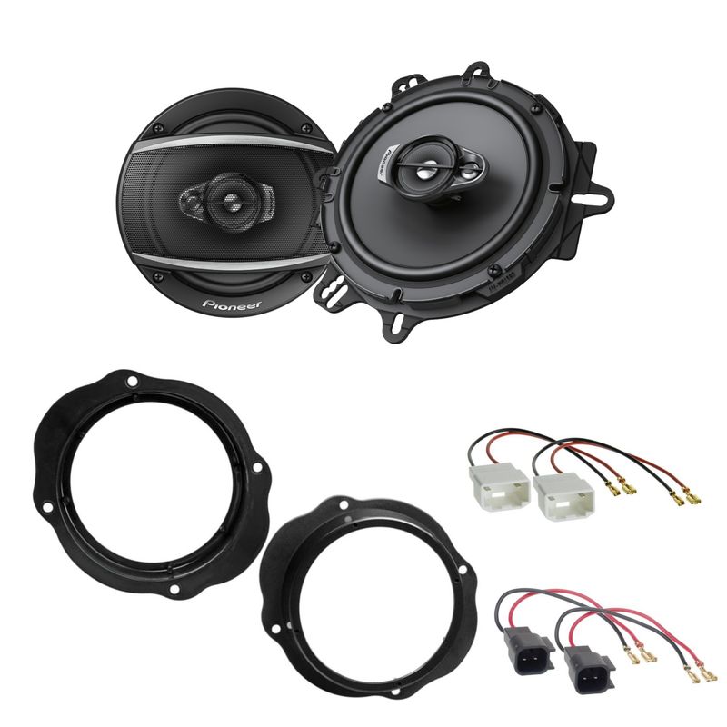 Pioneer TS-A1670F 3 Weg Lautsprecher Einbauset für Ford Focus 2 C-Max Kuga vorne Pioneer TS-A1670F 3 Weg Lautsprecher Einbauset für Ford Focus 2 C-Max Kuga vorne