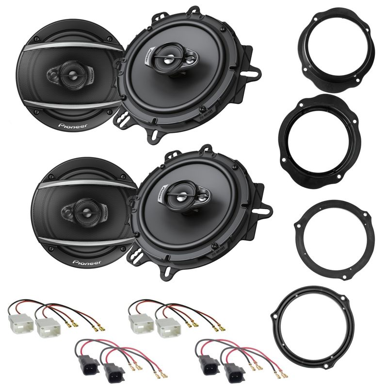 Pioneer TS-A1670F Lautsprecher Einbauset für Ford Focus 2 C-Max Kuga vorn hinten Pioneer TS-A1670F Lautsprecher Einbauset für Ford Focus 2 C-Max Kuga vorn hinten