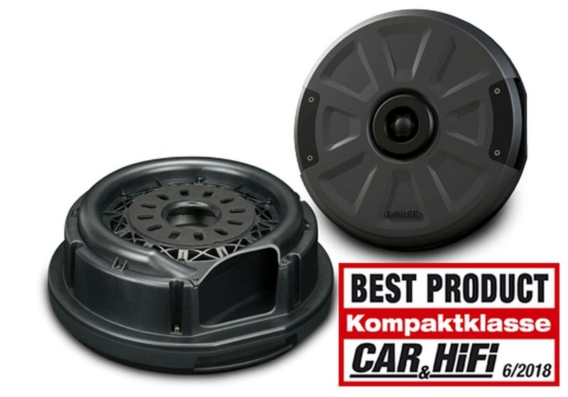 EMPHASER EBS108A Bassreflex Aktiv-Subwoofer für Reserverad Mulde Ersatzrad