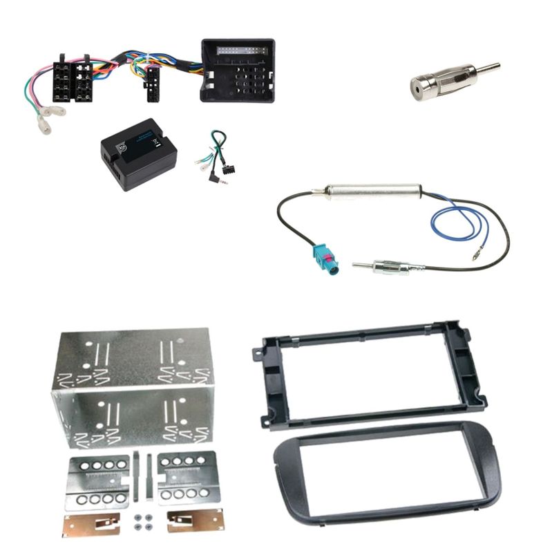 Autoradio Einbauset für Ford Focus Mondeo S-Max Radioblende Schwarz Adapter Autoradio Einbauset für Ford Focus Mondeo S-Max Radioblende Schwarz Adapter