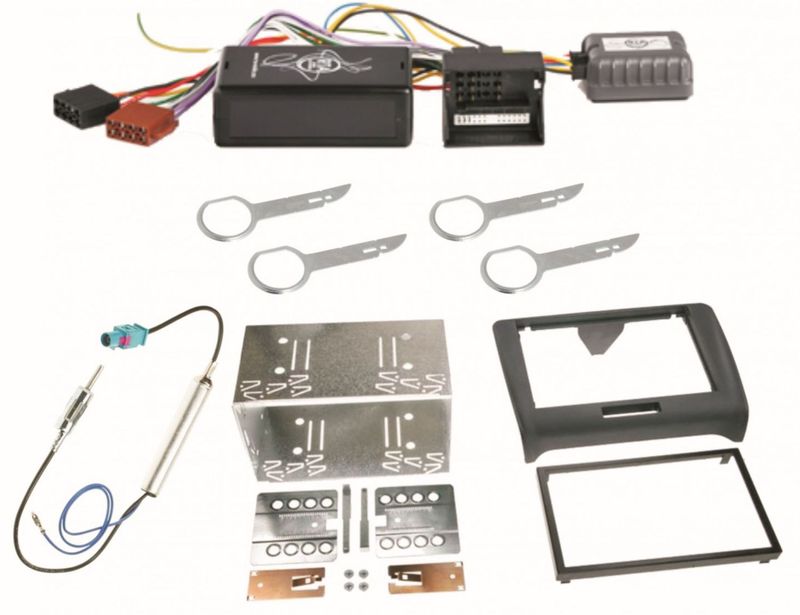 Autoradio Einbauset für Audi TT 8J 2-DIN Antennen Adapter Kabel Radioblende Autoradio Einbauset für Audi TT 8J 2-DIN Antennen Adapter Kabel Radioblende