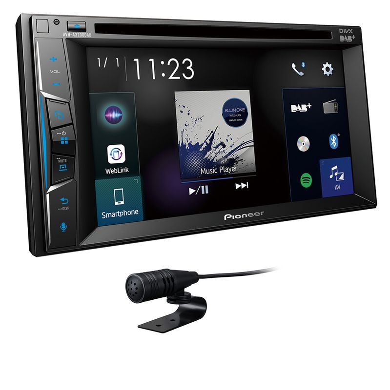Pioneer AVH-A3200DAB USB MP3 DVD Bluetooth Digitalradio CD 2-DIN WebLink Flac