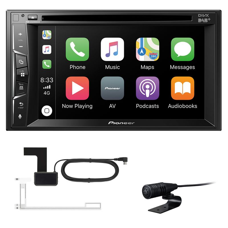 Pioneer AVH-Z3200DAB CarPlay USB MP3 DVD Bluetooth Digitalradio inkl. Antenne