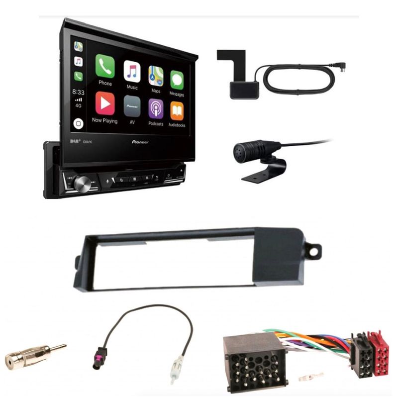 Pioneer AVH-Z7200DAB Digitalradio Bluetooth CarPlay CD Einbauset für BMW 3er E46