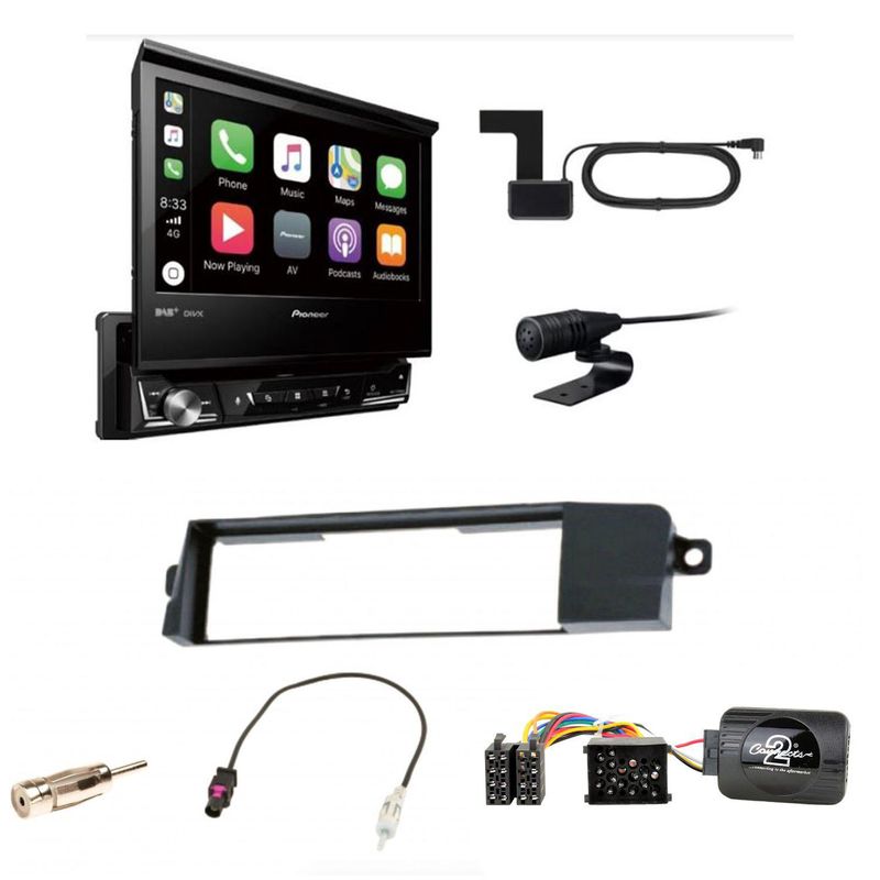 Pioneer AVH-Z7200DAB Digitalradio Bluetooth Autoradio Einbauset für BMW 3er E46