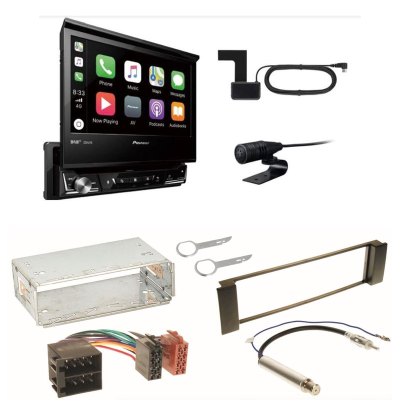 Pioneer AVH-Z7200DAB Bluetooth Digitalradio CD Einbauset für Seat Leon Toledo 1M