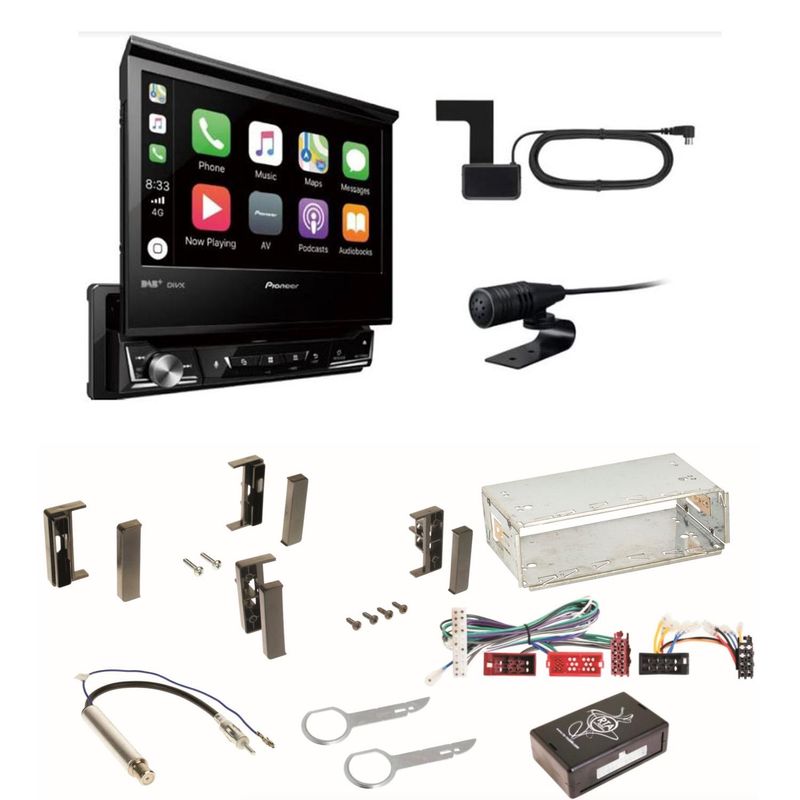 Pioneer AVH-Z7200DAB Digitalradio Bluetooth CarPlay CD Einbauset für Audi A3 8L
