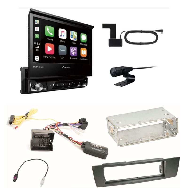 Pioneer AVH-Z7200DAB Digitalradio CD MP3 Einbauset für BMW E87 E81 E82 X1 E84