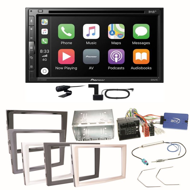 Pioneer AVH-Z5200DAB Carplay Einbauset für Opel Astra H Corsa D Zafira B Antara Pioneer AVH-Z5200DAB Carplay Einbauset für Opel Astra H Corsa D Zafira B Antara