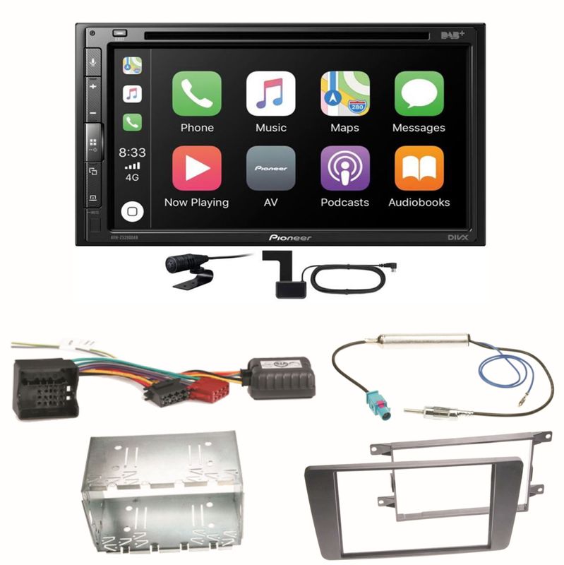 Pioneer AVH-Z5200DAB Android Auto Carplay Einbauset für Skoda Octavia 2 Yeti 5L Pioneer AVH-Z5200DAB Android Auto Carplay Einbauset für Skoda Octavia 2 Yeti 5L