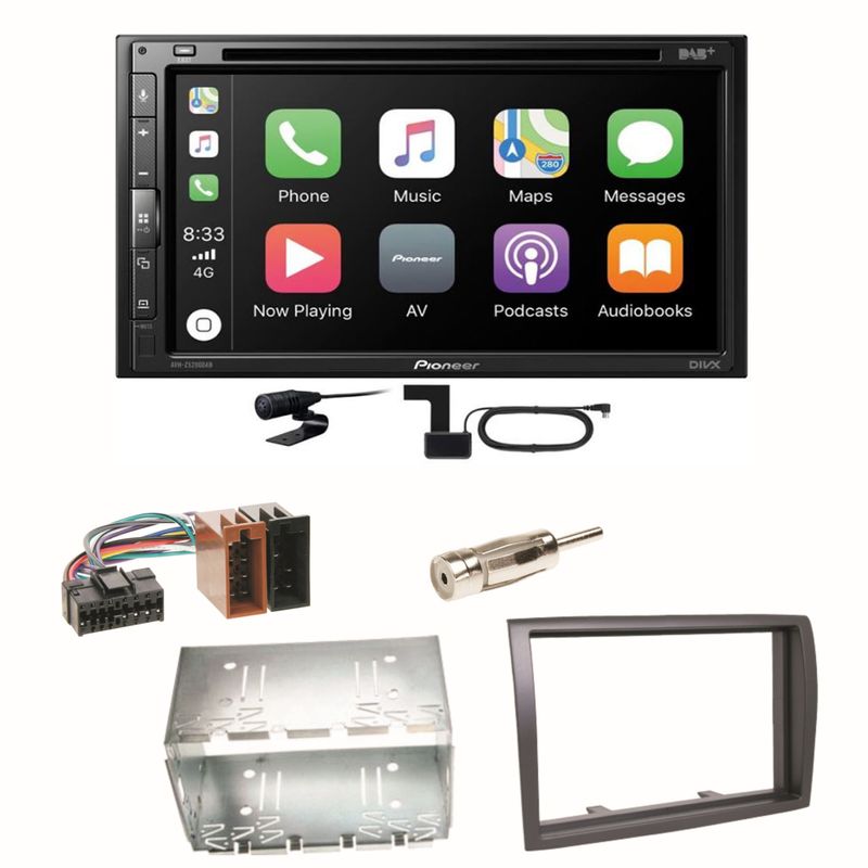 Pioneer AVH-Z5200DAB Android Auto Carplay Einbauset für Fiat Ducato Boxer Jumper Pioneer AVH-Z5200DAB Android Auto Carplay Einbauset für Fiat Ducato Boxer Jumper