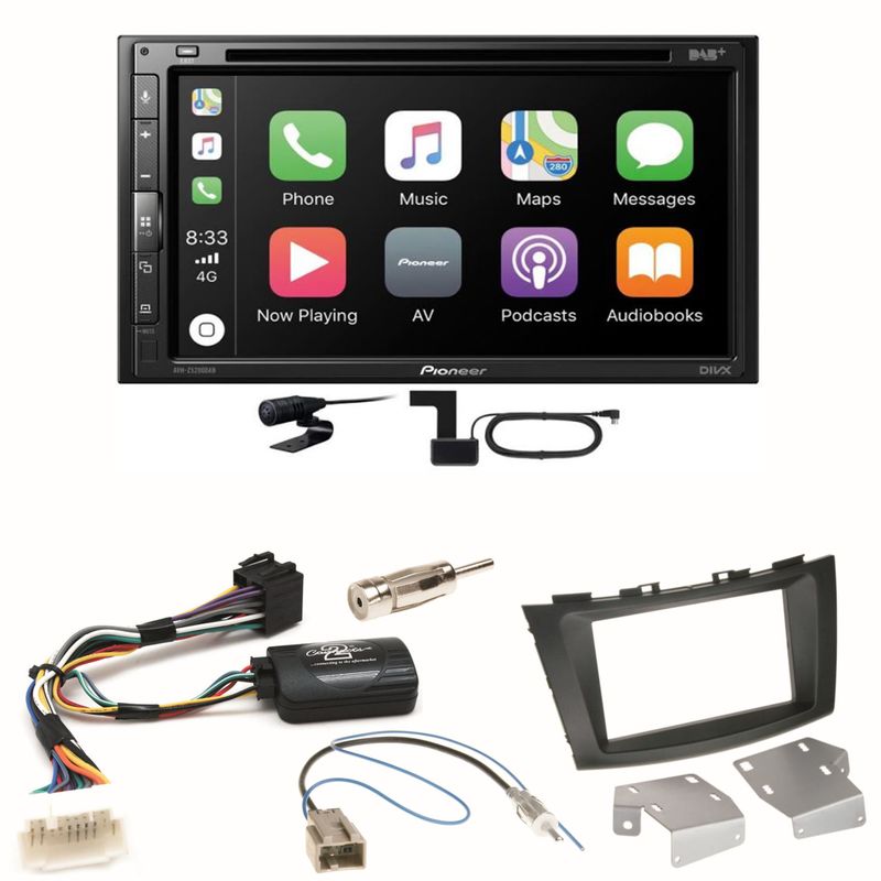 Pioneer AVH-Z5200DAB Android Auto Carplay Einbauset für Suzuki Swift Sport FZ NZ Pioneer AVH-Z5200DAB Android Auto Carplay Einbauset für Suzuki Swift Sport FZ NZ