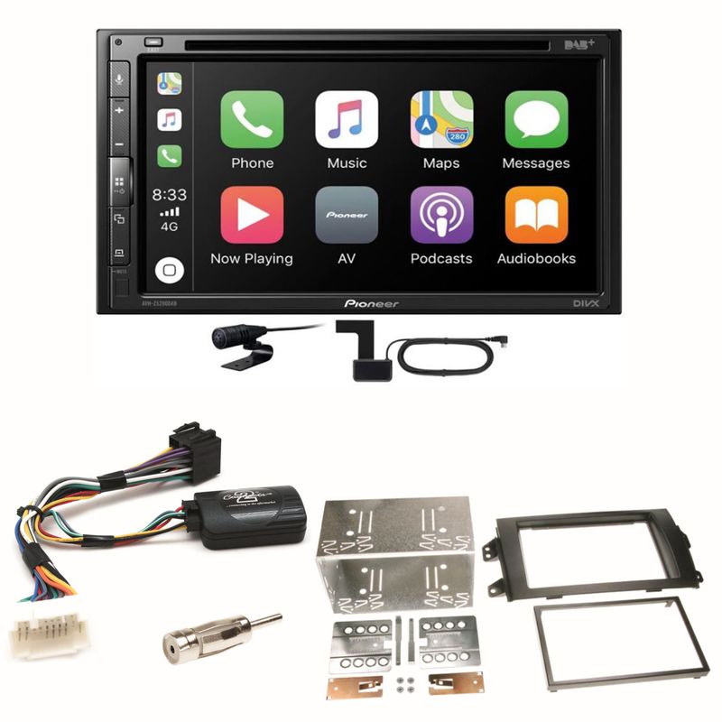 Pioneer AVH-Z5200DAB Android Auto Carplay Einbauset für Suzuki SX4 Fiat Sedici Pioneer AVH-Z5200DAB Android Auto Carplay Einbauset für Suzuki SX4 Fiat Sedici