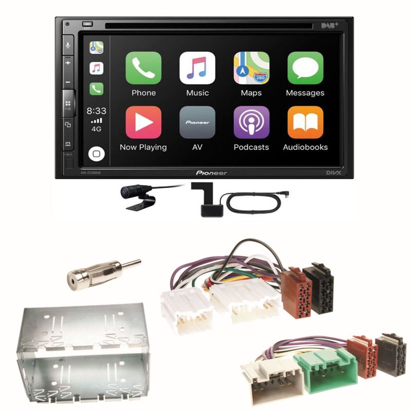 Pioneer AVH-Z5200DAB Android Auto Carplay Einbauset für Volvo S40 V40 850
