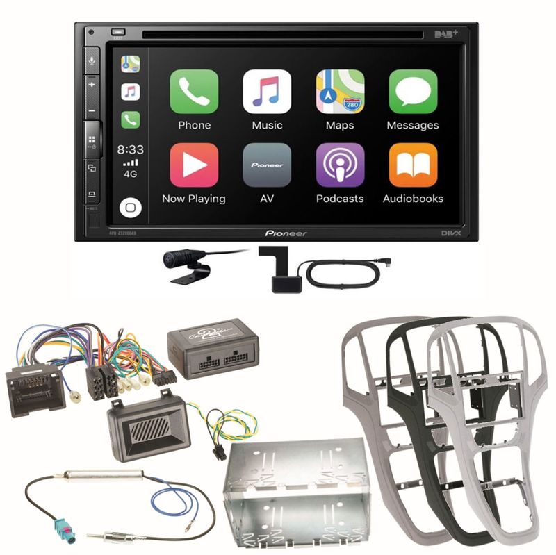 Pioneer AVH-Z5200DAB Android Auto Carplay Einbauset für Opel Astra J Pioneer AVH-Z5200DAB Android Auto Carplay Einbauset für Opel Astra J