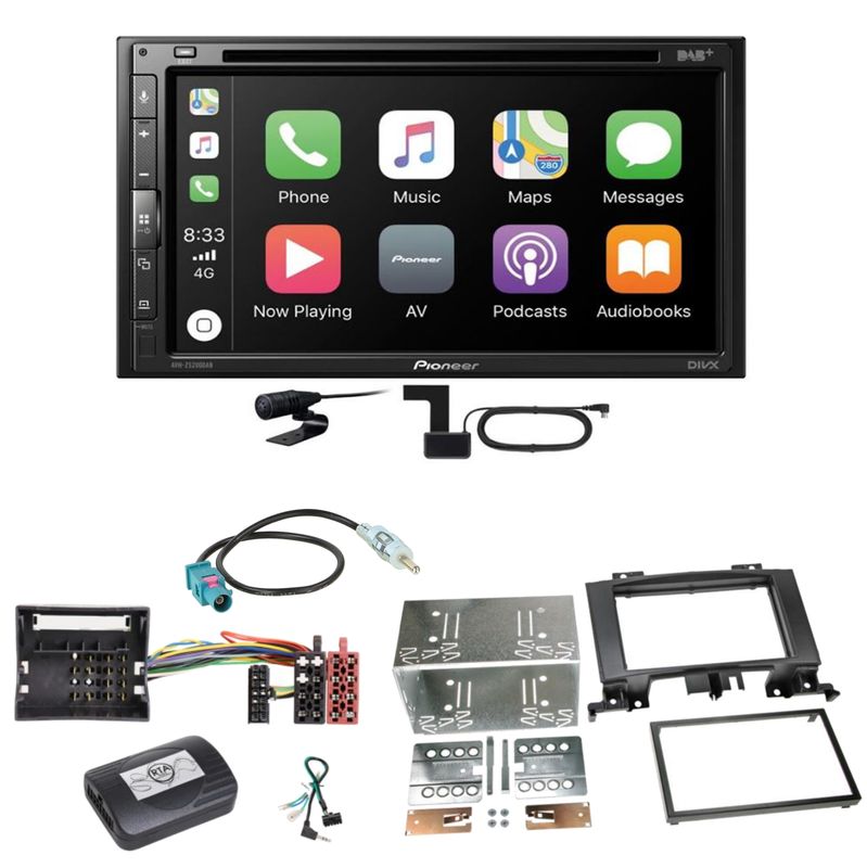 Pioneer AVH-Z5200DAB Android Auto Einbauset für Mercedes Sprinter W906 Crafter