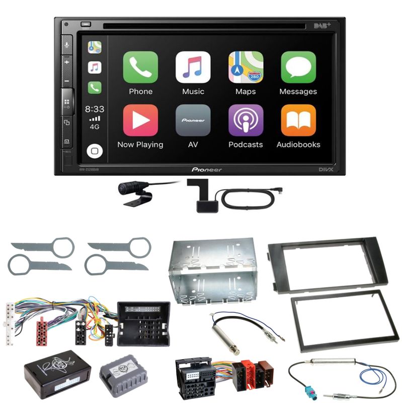 Pioneer AVH-Z5200DAB Android Auto Carplay Einbauset für Audi A6 4B Facelift Pioneer AVH-Z5200DAB Android Auto Carplay Einbauset für Audi A6 4B Facelift