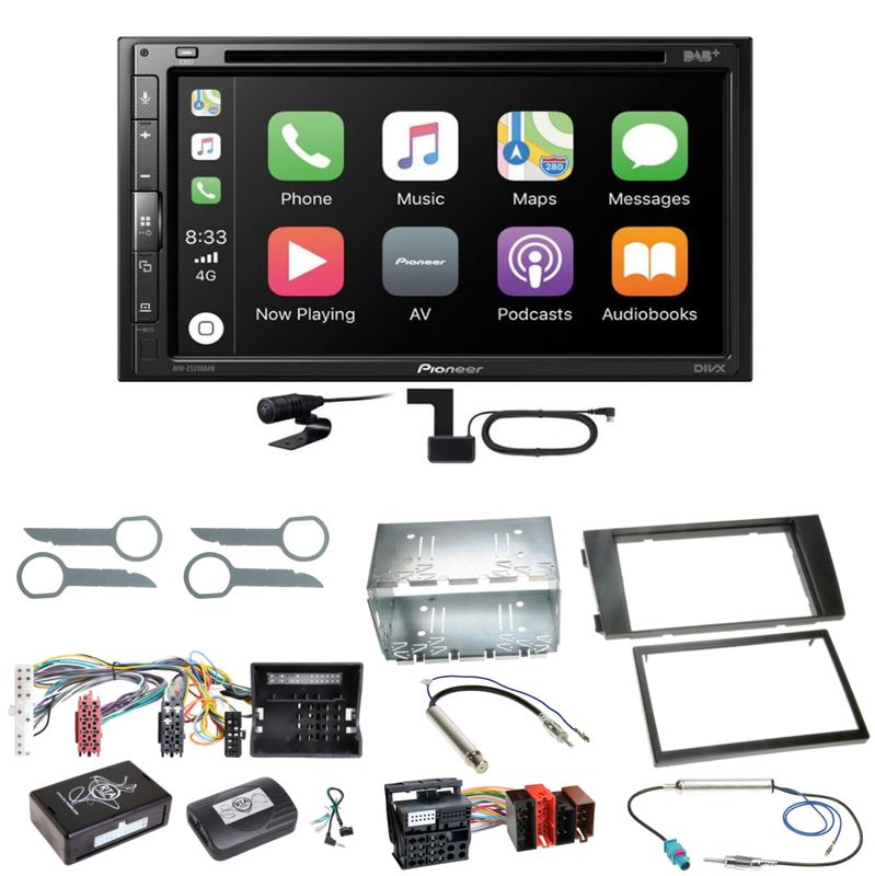 Pioneer AVH-Z5200DAB Android Auto Carplay Einbauset für Audi A6 4B Facelift Pioneer AVH-Z5200DAB Android Auto Carplay Einbauset für Audi A6 4B Facelift