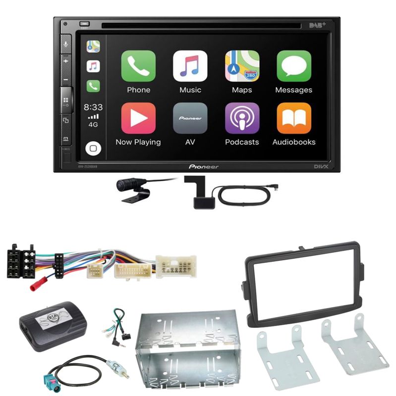 Pioneer AVH-Z5200DAB Android Auto Carplay Einbauset für Dacia Dokker Sandero Pioneer AVH-Z5200DAB Android Auto Carplay Einbauset für Dacia Dokker Sandero