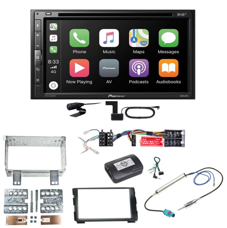 Pioneer AVH-Z5200DAB Android Auto Carplay Einbauset für Kia Cee'd ED