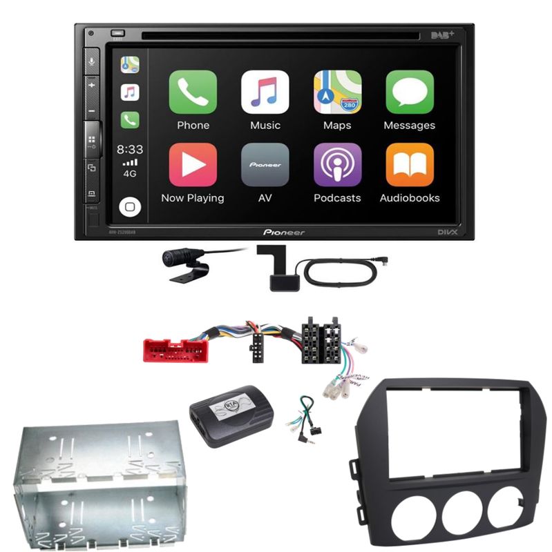Pioneer AVH-Z5200DAB Android Auto Carplay Bluetooth Einbauset für Mazda MX-5 NC Pioneer AVH-Z5200DAB Android Auto Carplay Bluetooth Einbauset für Mazda MX-5 NC