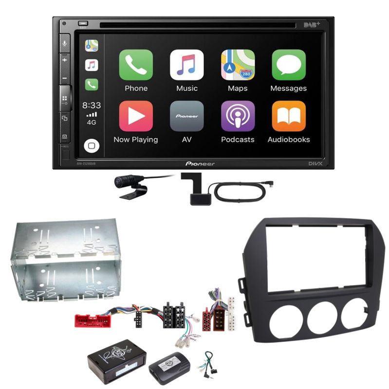 Pioneer AVH-Z5200DAB Android Auto Carplay Bluetooth Einbauset für Mazda MX-5 NC Pioneer AVH-Z5200DAB Android Auto Carplay Bluetooth Einbauset für Mazda MX-5 NC