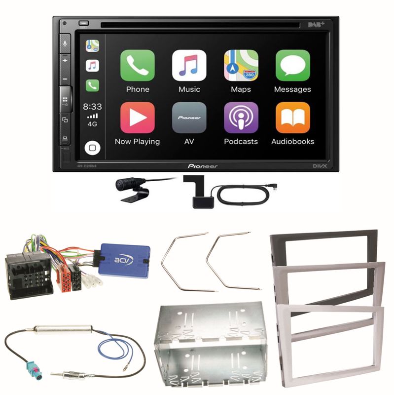 Pioneer AVH-Z5200DAB Android Auto Einbauset für Opel Signum Corsa C Tigra Twintop Pioneer AVH-Z5200DAB Android Auto Einbauset für Opel Signum Corsa C Tigra Twintop