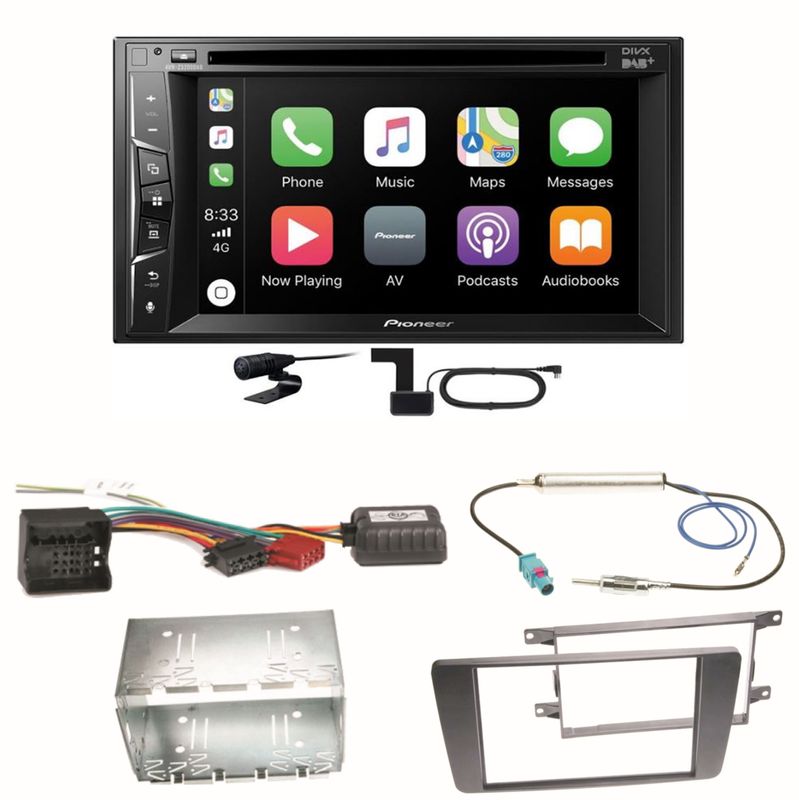 Pioneer AVH-Z3200DAB Carplay Bluetooth DAB Einbauset für Skoda Octavia 2 Yeti 5L Pioneer AVH-Z3200DAB Carplay Bluetooth DAB Einbauset für Skoda Octavia 2 Yeti 5L