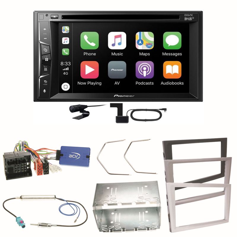 Pioneer AVH-Z3200DAB Carplay DAB Einbauset für Opel Vectra C Meriva Vivaro Combo Pioneer AVH-Z3200DAB Carplay DAB Einbauset für Opel Vectra C Meriva Vivaro Combo