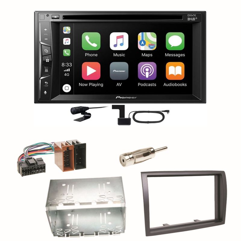 Pioneer AVH-Z3200DAB Carplay Bluetooth Einbauset für Fiat Ducato Boxer Jumper Pioneer AVH-Z3200DAB Carplay Bluetooth Einbauset für Fiat Ducato Boxer Jumper