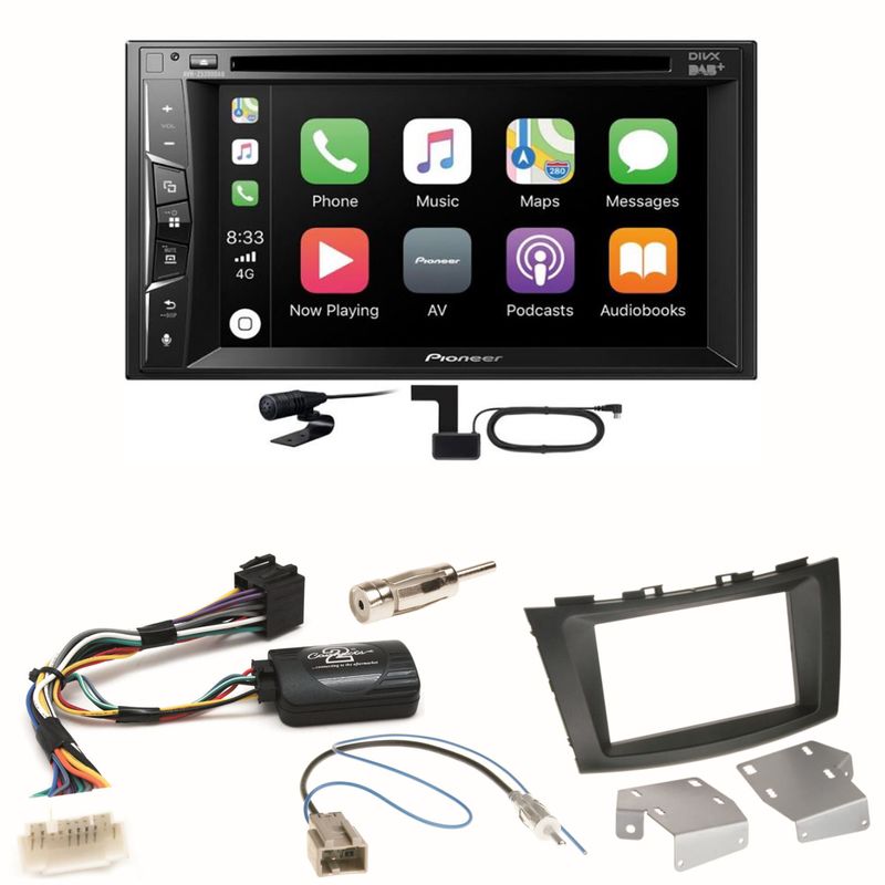Pioneer AVH-Z3200DAB Carplay Bluetooth Einbauset für Suzuki Swift Sport FZ NZ Pioneer AVH-Z3200DAB Carplay Bluetooth Einbauset für Suzuki Swift Sport FZ NZ