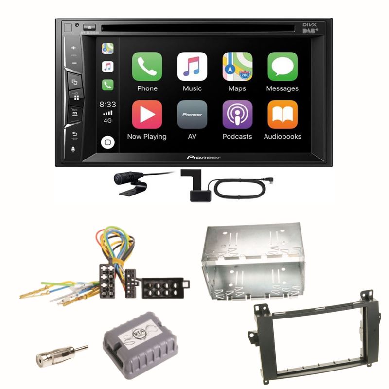 Pioneer AVH-Z3200DAB Carplay DAB Einbauset für Mercedes Vito Viano W639