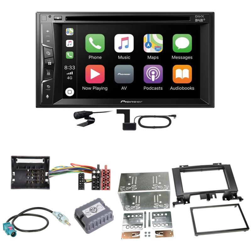 Pioneer AVH-Z3200DAB Carplay DAB Einbauset für Mercedes Sprinter W906 Crafter