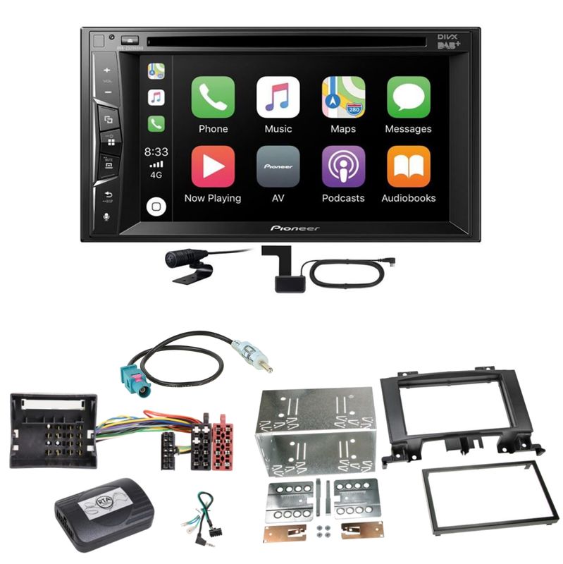 Pioneer AVH-Z3200DAB Carplay DAB Einbauset für Mercedes Sprinter W906 Crafter
