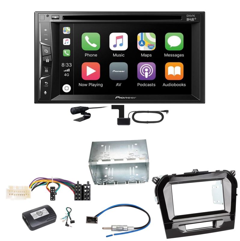 Pioneer AVH-Z3200DAB Carplay Bluetooth Digitalradio Einbauset für Suzuki Vitara LY Pioneer AVH-Z3200DAB Carplay Bluetooth Digitalradio Einbauset für Suzuki Vitara LY