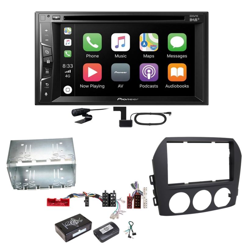 Pioneer AVH-Z3200DAB Carplay Bluetooth Digitalradio Einbauset für Mazda MX-5 NC Pioneer AVH-Z3200DAB Carplay Bluetooth Digitalradio Einbauset für Mazda MX-5 NC