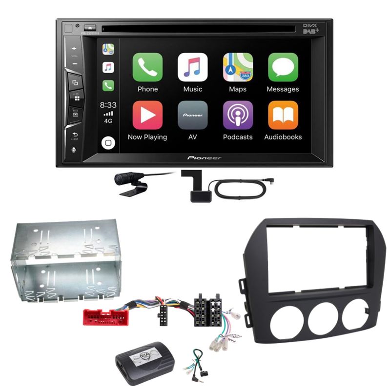Pioneer AVH-Z3200DAB Carplay Bluetooth Digitalradio Einbauset für Mazda MX-5 NC FL Pioneer AVH-Z3200DAB Carplay Bluetooth Digitalradio Einbauset für Mazda MX-5 NC FL