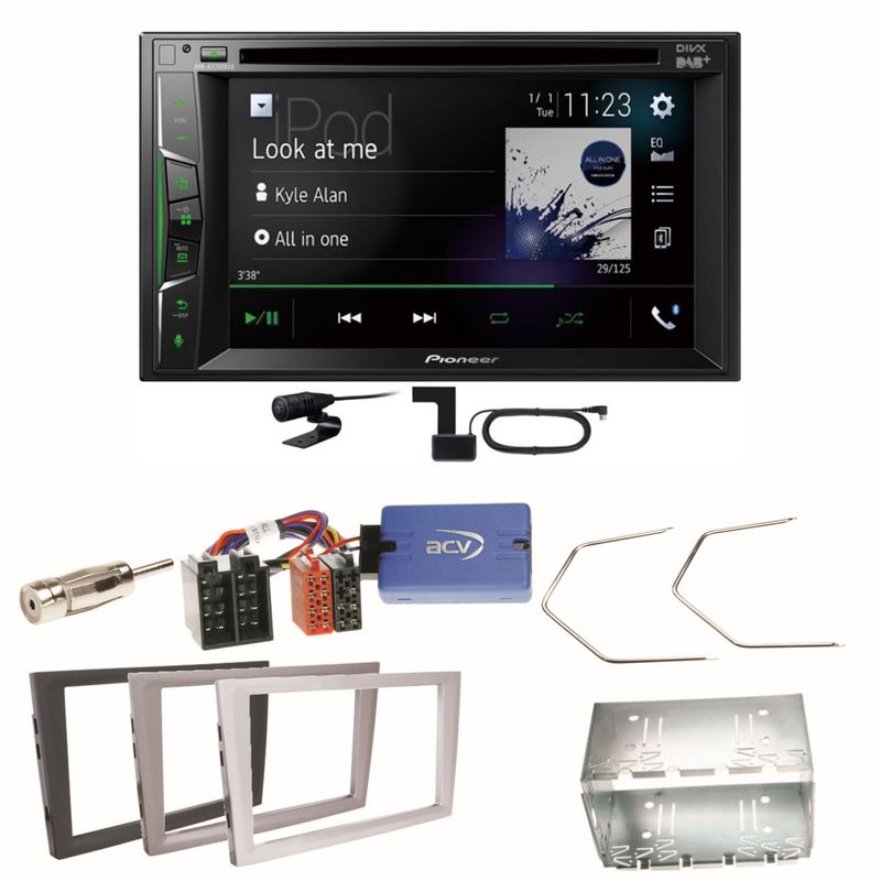Pioneer AVH-A3200DAB Bluetooth Einbauset für Opel Vectra C Signum Corsa Combo Pioneer AVH-A3200DAB Bluetooth Einbauset für Opel Vectra C Signum Corsa Combo