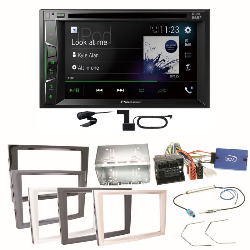 Pioneer AVH-A3200DAB Bluetooth Einbauset für Opel Astra H Corsa D Zafira B Antara Pioneer AVH-A3200DAB Bluetooth Einbauset für Opel Astra H Corsa D Zafira B Antara