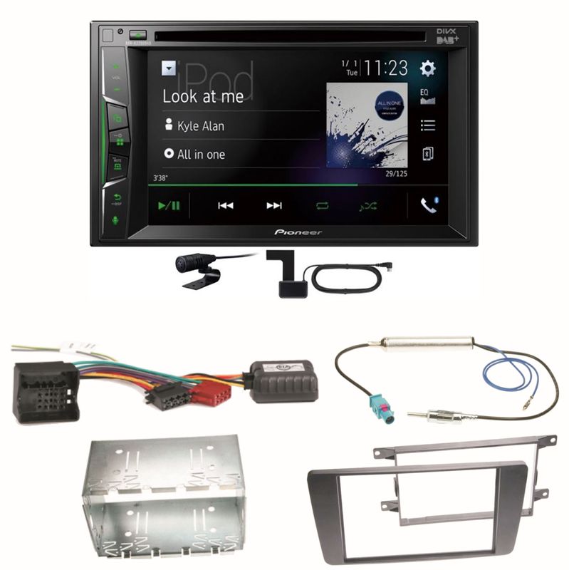 Pioneer AVH-A3200DAB Bluetooth Digitalradio Einbauset für Skoda Octavia 2 Yeti 5L Pioneer AVH-A3200DAB Bluetooth Digitalradio Einbauset für Skoda Octavia 2 Yeti 5L