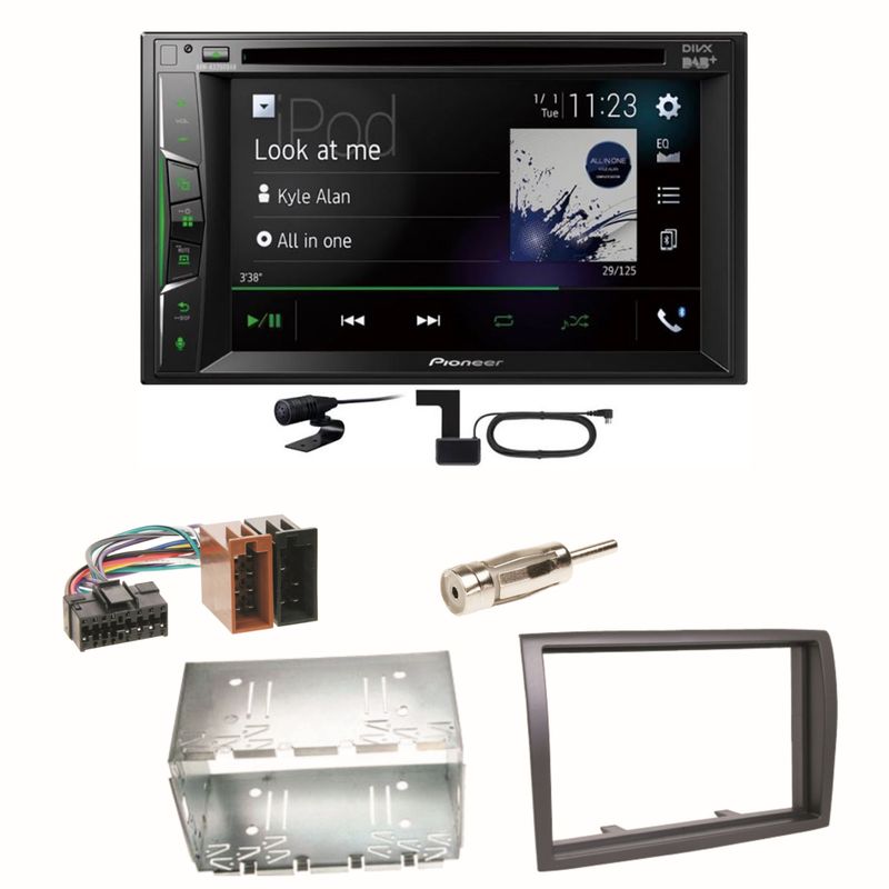 Pioneer AVH-A3200DAB Bluetooth DAB CD Einbauset für Fiat Ducato Boxer Jumper Pioneer AVH-A3200DAB Bluetooth DAB CD Einbauset für Fiat Ducato Boxer Jumper