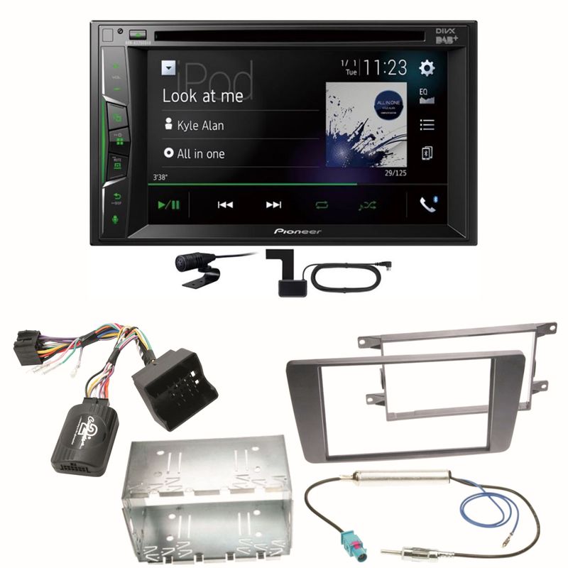 Pioneer AVH-A3200DAB Bluetooth Digitalradio Einbauset für Skoda Octavia 2 Yeti 5L Pioneer AVH-A3200DAB Bluetooth Digitalradio Einbauset für Skoda Octavia 2 Yeti 5L