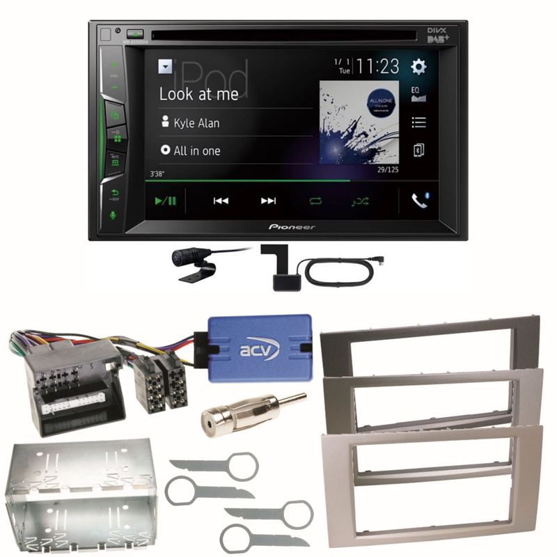 Pioneer AVH-A3200DAB Bluetooth DAB Einbauset für Ford Focus C-Max Fiesta Transit Pioneer AVH-A3200DAB Bluetooth DAB Einbauset für Ford Focus C-Max Fiesta Transit