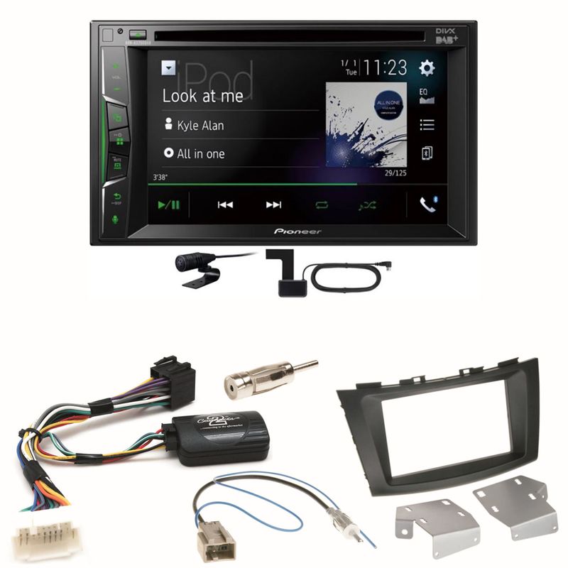 Pioneer AVH-A3200DAB Bluetooth DAB CD Einbauset für Suzuki Swift Sport FZ NZ Pioneer AVH-A3200DAB Bluetooth DAB CD Einbauset für Suzuki Swift Sport FZ NZ