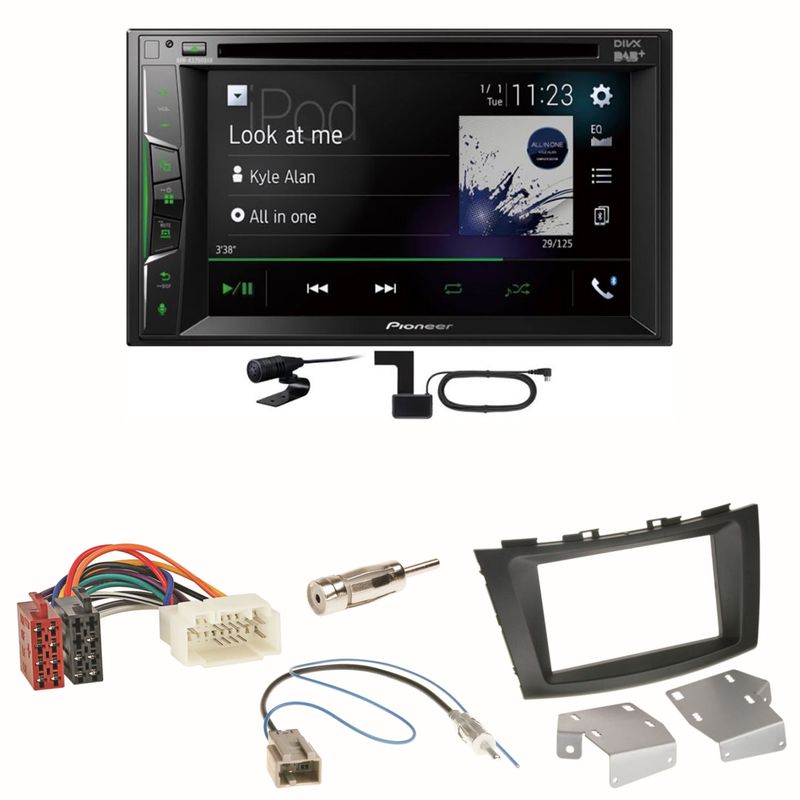 Pioneer AVH-A3200DAB Bluetooth DAB CD Einbauset für Suzuki Swift Sport FZ NZ Pioneer AVH-A3200DAB Bluetooth DAB CD Einbauset für Suzuki Swift Sport FZ NZ