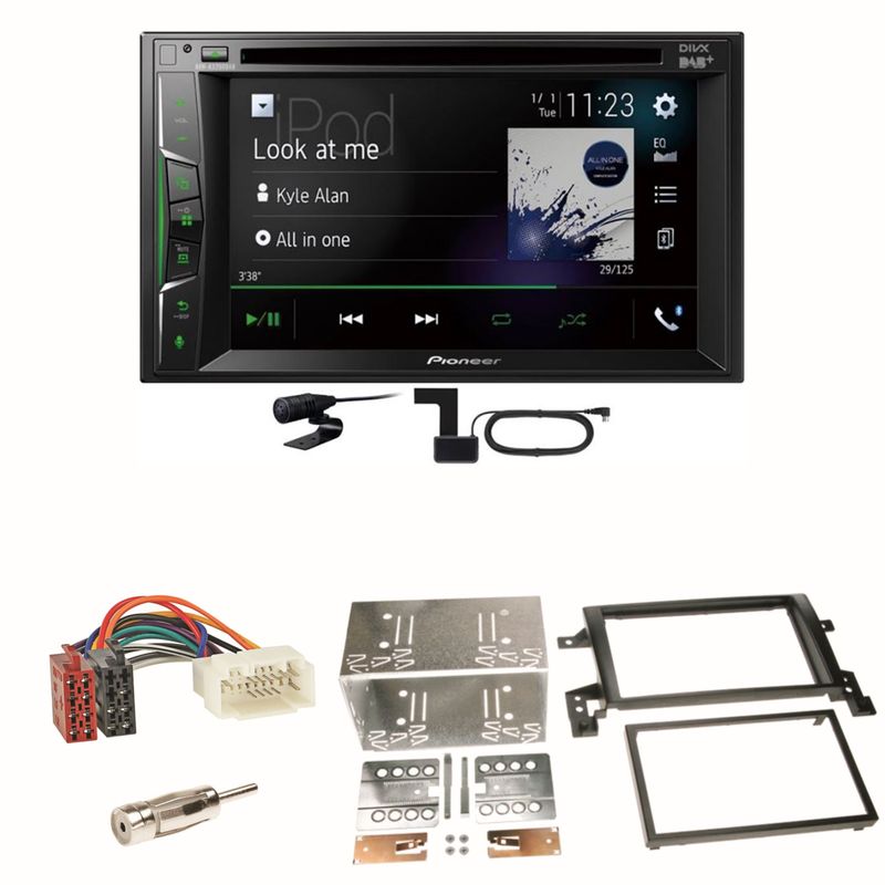 Pioneer AVH-A3200DAB Bluetooth Digitalradio Einbauset für Suzuki Grand Vitara JT Pioneer AVH-A3200DAB Bluetooth Digitalradio Einbauset für Suzuki Grand Vitara JT