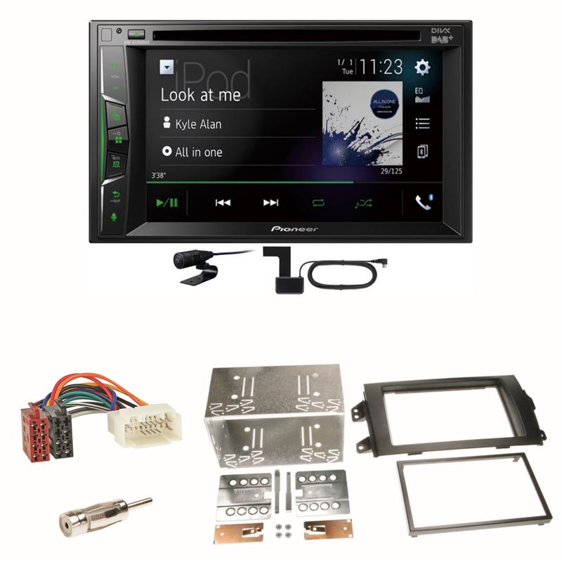 Pioneer AVH-A3200DAB Bluetooth DAB CD Einbauset für Suzuki SX 4 Fiat Sedici Pioneer AVH-A3200DAB Bluetooth DAB CD Einbauset für Suzuki SX 4 Fiat Sedici